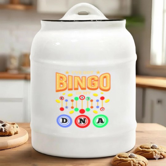 I ve Got Bingo In My DNA For Bingo Lover Ceramic Cookie Jars