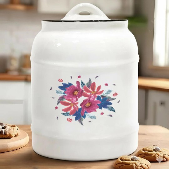 Summer wild flowers mix Ceramic Cookie Jars