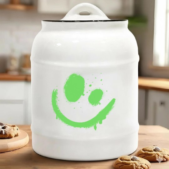 Green Man Ceramic Cookie Jars