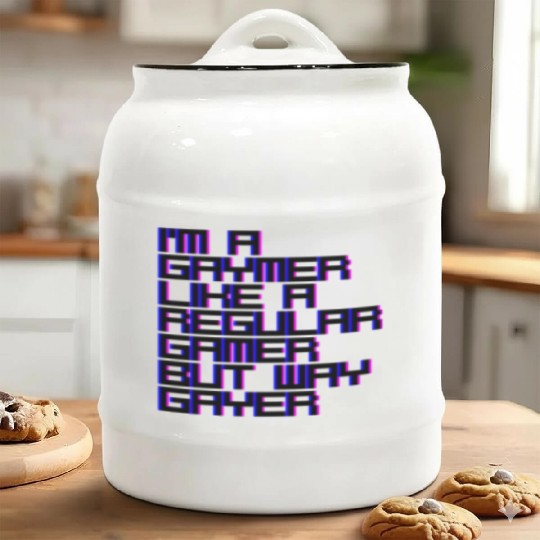 I'm A Gaymer, Like A Regular Gamer But Way Gayer 4 Ceramic Cookie Jars