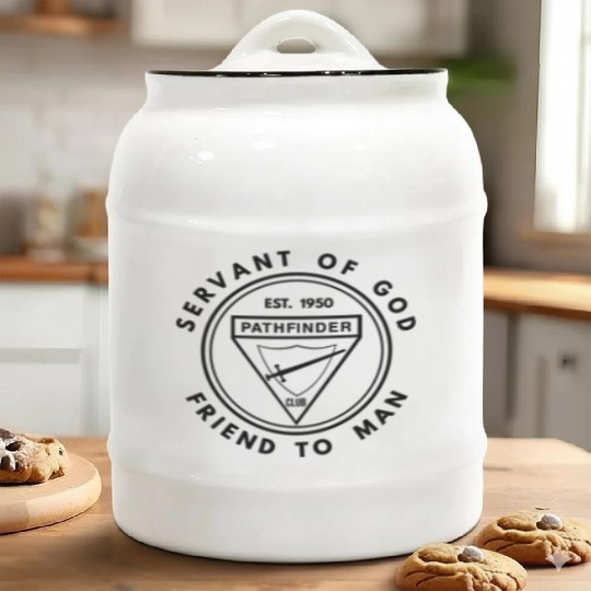 Servant of God Friend to Man Adventist Pathfinder Ceramic Cookie Jars