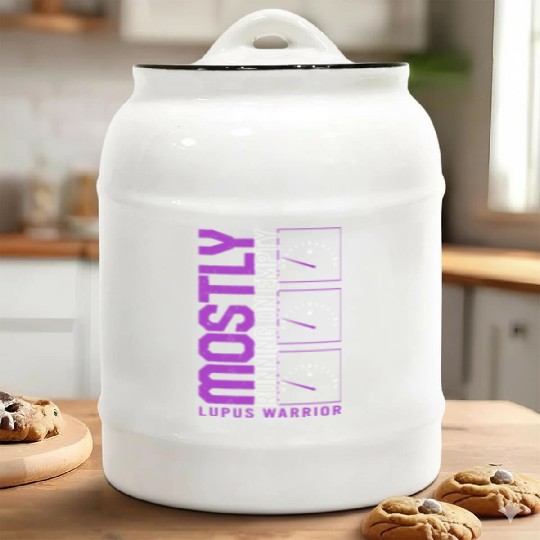 Lupus Awareness Ceramic Cookie Jars, Mostly Running Empty,