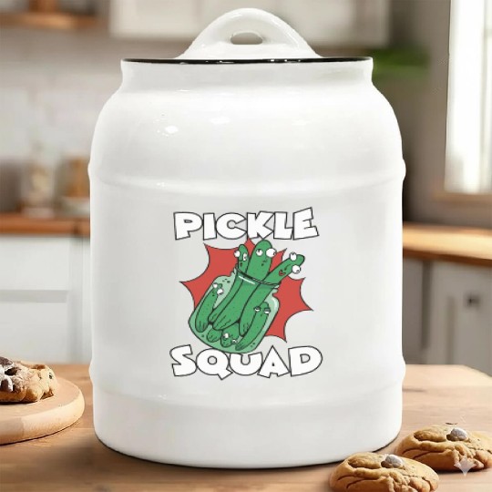 Pickle Squad Ceramic Cookie Jars
