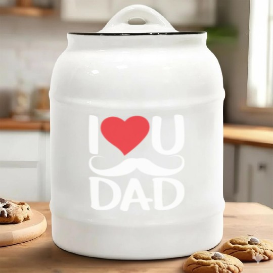 I Love You Dad Father's Day Father Daddy Sayings Ceramic Cookie Jars