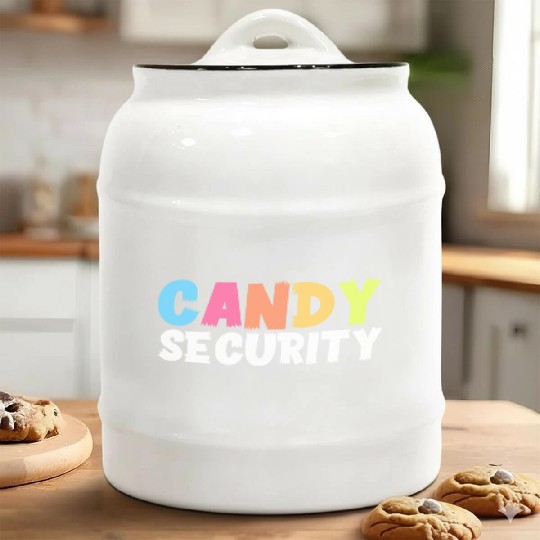Candy Security Funny Halloween Costume For Parents Ceramic Cookie Jars