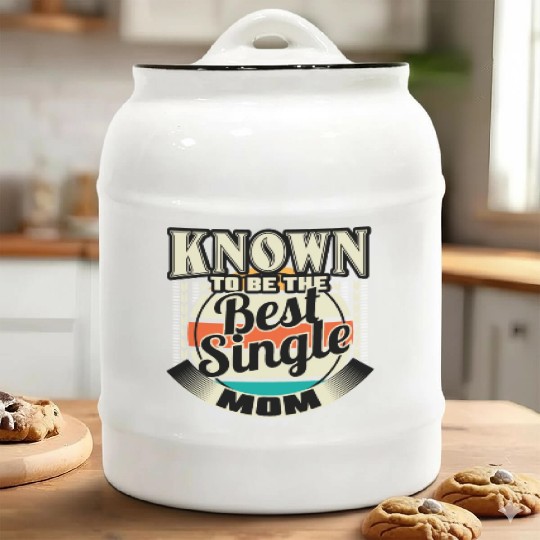 Single Mom Mom Son Gift Idea Ceramic Cookie Jars