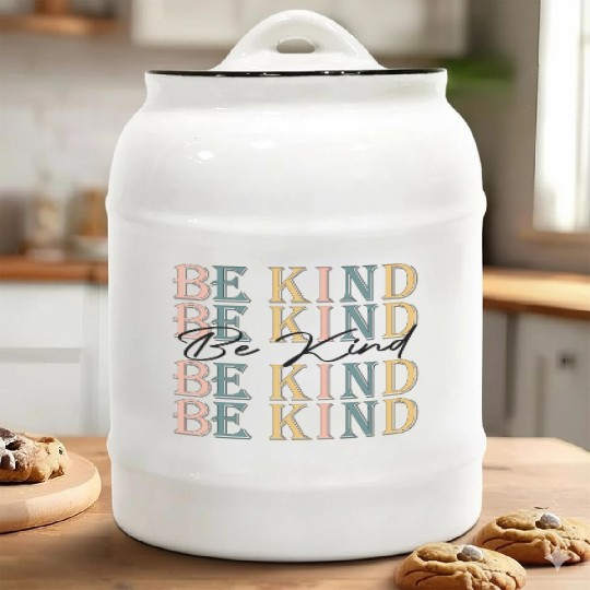 Be Kind Inspirational Words Classic Gift Ceramic Cookie Jars