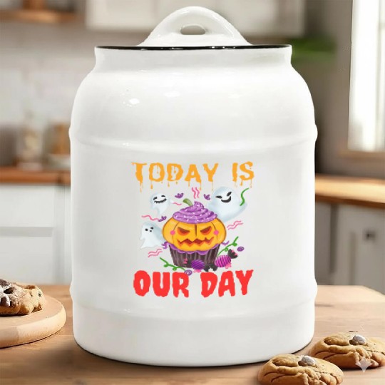 Today is our day halloween  D83C DF83 D83C DF83 Ceramic Cookie Jars