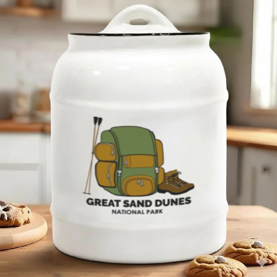 Great Sand Dunes National Park Backpack Ceramic Cookie Jars