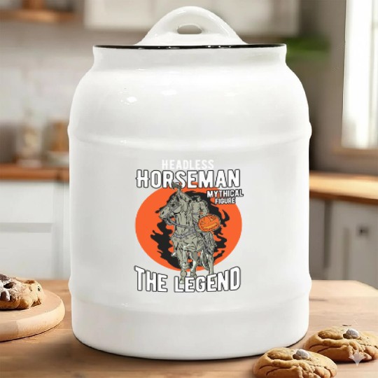 Headless Horseman Halloween Ceramic Cookie Jars, Halloween Party