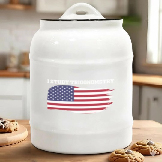 I Study Triggernometry 2nd Aamendment US American Ceramic Cookie Jars