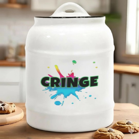 CRINGE Ceramic Cookie Jars