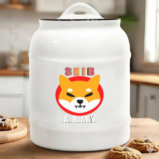 Shiba army Ceramic Cookie Jars