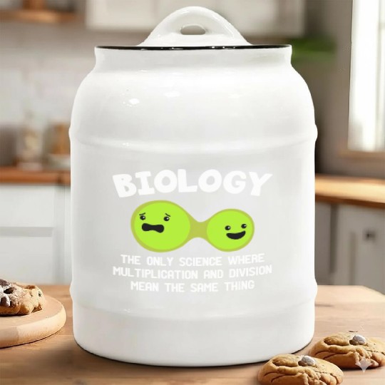 Microbiology Virus Gene Teaching Biology Teacher Ceramic Cookie Jars