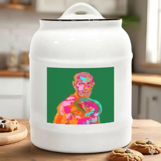 Conor McGregor abstract painting Ceramic Cookie Jars