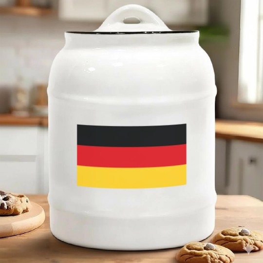Official Germany Flag German Country Pride Ceramic Cookie Jars