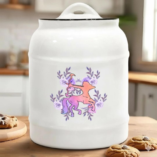 Sagittarius Zodiac Ceramic Cookie Jars