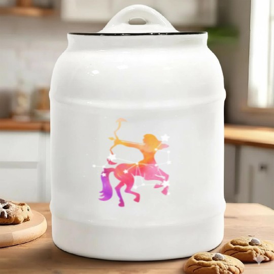 Sagittarius Zodiac Ceramic Cookie Jars