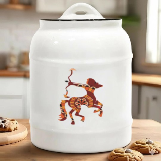 Sagittarius Zodiac Ceramic Cookie Jars