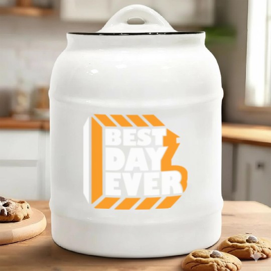 Best Day Ever Ceramic Cookie Jars