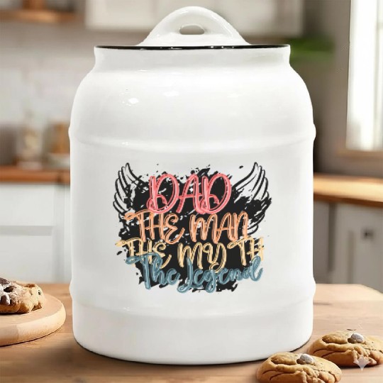 Dad The Man The Myth The Legend Gift for Daddy Pop Ceramic Cookie Jars
