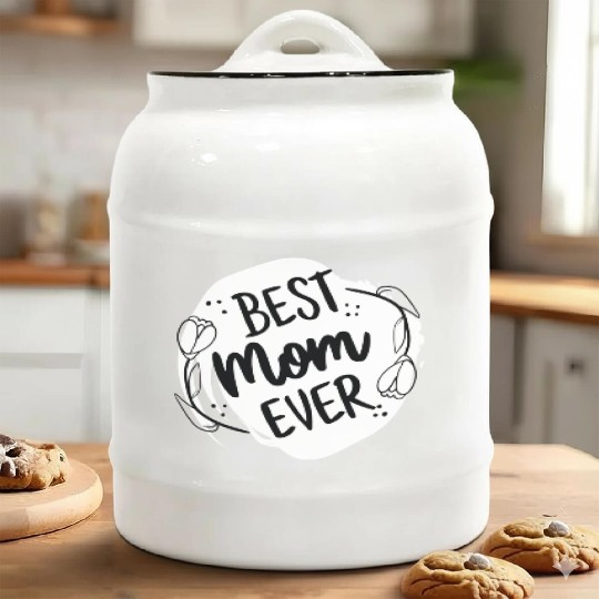 Best mom ever | gift for my mom |I Love My Mom Ceramic Cookie Jars