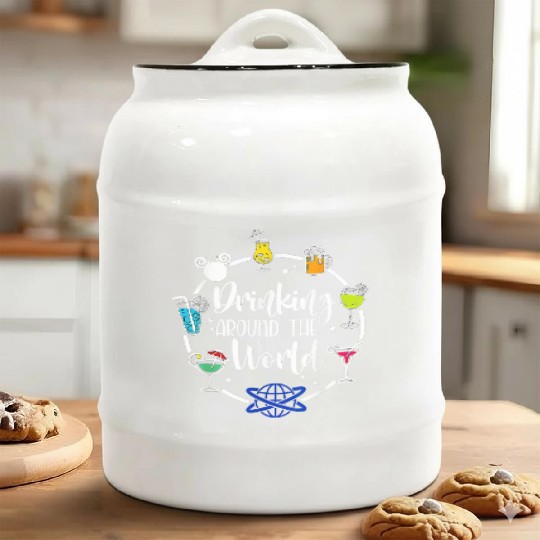 Drinking Around The World Ceramic Cookie Jars