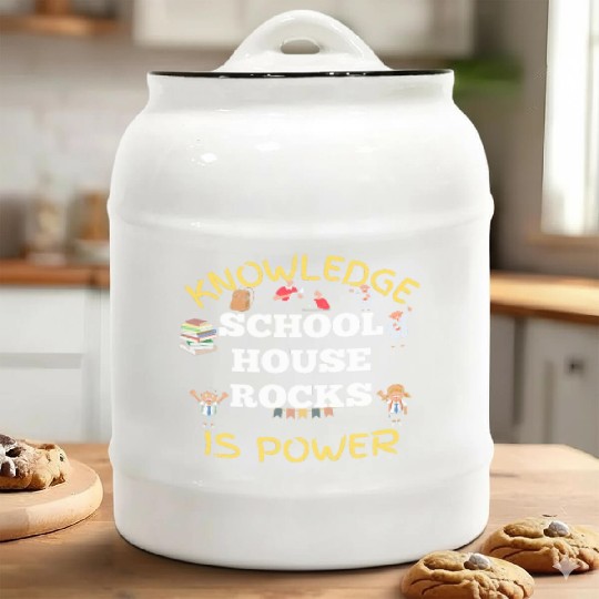 Knowledge Schoolhouse Rock is Power Ceramic Cookie Jars