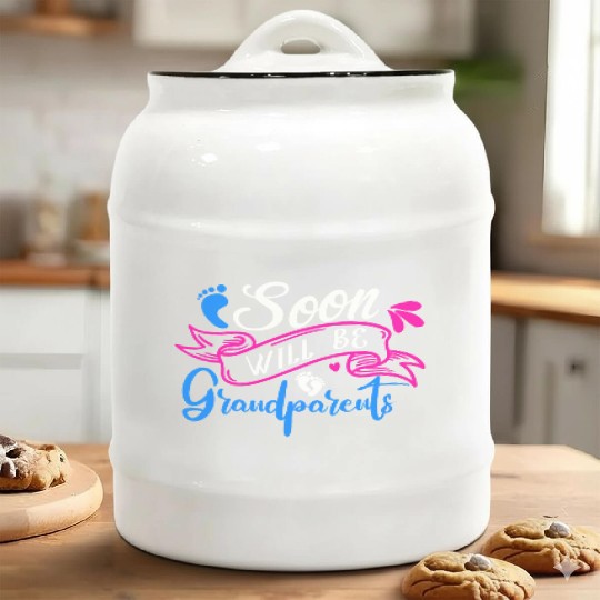 We Will Soon Become Grandparents, Be Grandparents Ceramic Cookie Jars