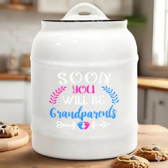 We Will Soon Become Grandparents, Be Grandparents Ceramic Cookie Jars