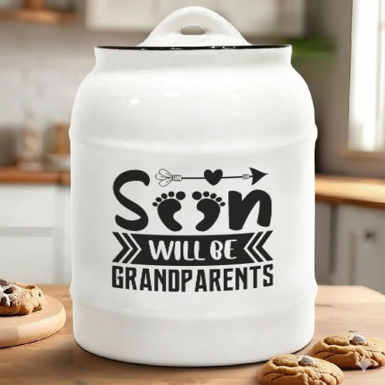 We Will Soon Become Grandparents, Be Grandparents Ceramic Cookie Jars