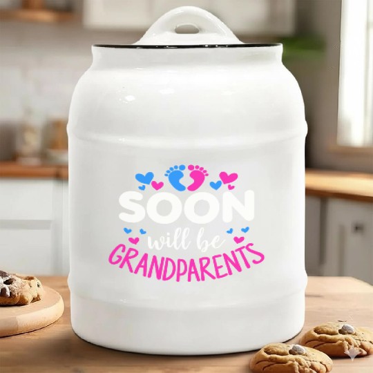 We Will Soon Become Grandparents, Be Grandparents Ceramic Cookie Jars
