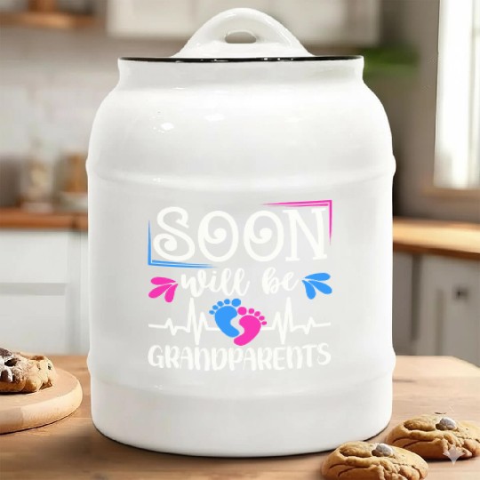 We Will Soon Become Grandparents, Be Grandparents Ceramic Cookie Jars