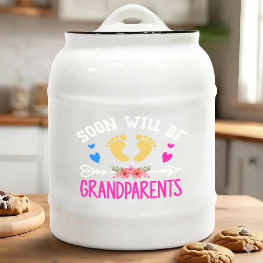 We Will Soon Become Grandparents, Be Grandparents Ceramic Cookie Jars