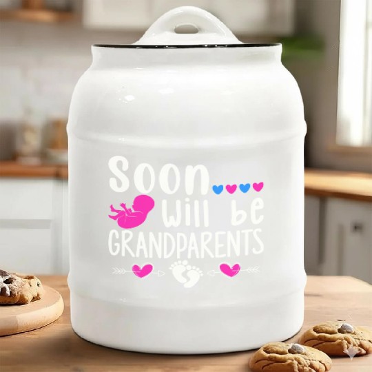 We Will Soon Become Grandparents, Be Grandparents Ceramic Cookie Jars