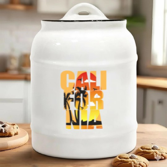 CALIFORNIA BEACH Ceramic Cookie Jars
