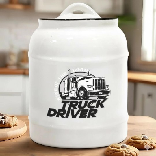 Truck driver, King of the road Ceramic Cookie Jars