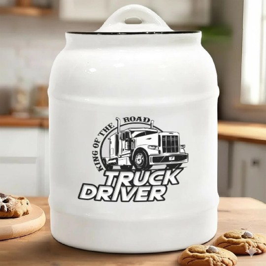 Truck driver, King of the road Ceramic Cookie Jars