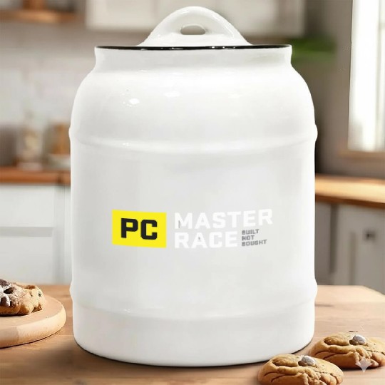 Pc Master Race Built Not Bought Glorious Ceramic Cookie Jars