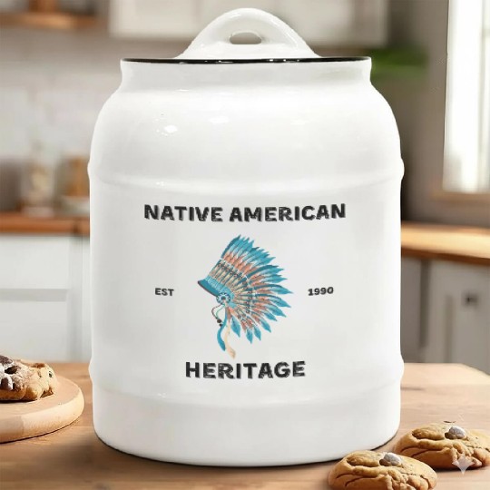 Native American Heritage Ceramic Cookie Jars