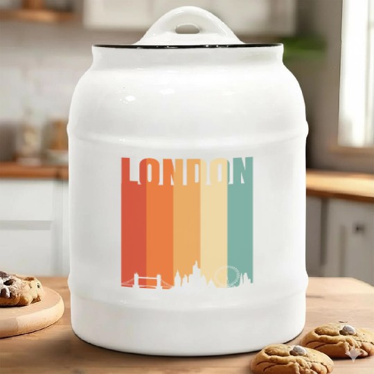 I Love London Gift Idea Ceramic Cookie Jars