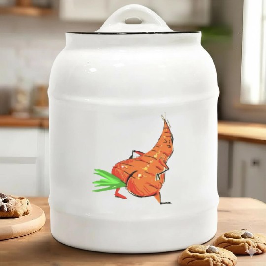 Thicc Carrot Ceramic Cookie Jars