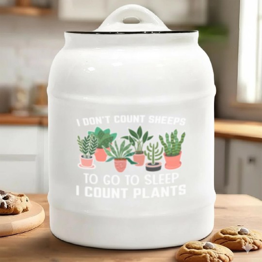 Planting Gardening Harvest Plants Lover Lifestyle Ceramic Cookie Jars