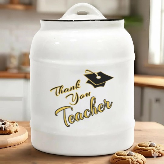 Thank You Teacher Ceramic Cookie Jars