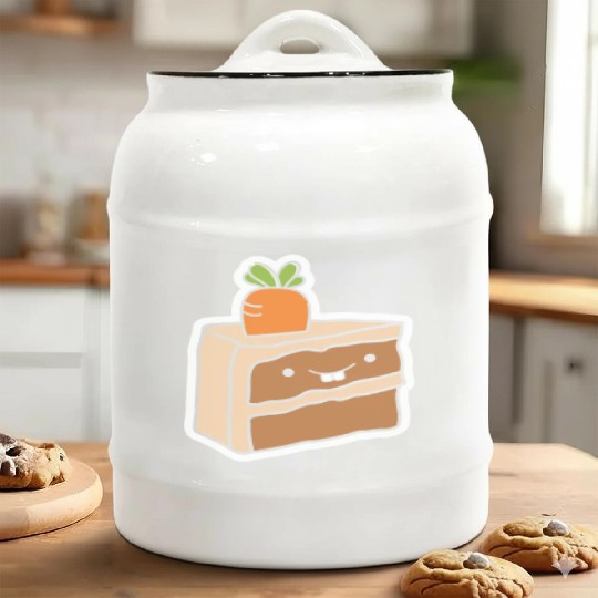 Carrot Cake Sweet Carrot Cake Ceramic Cookie Jars