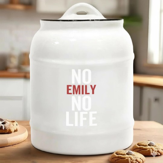 No Emily No Life Ceramic Cookie Jars