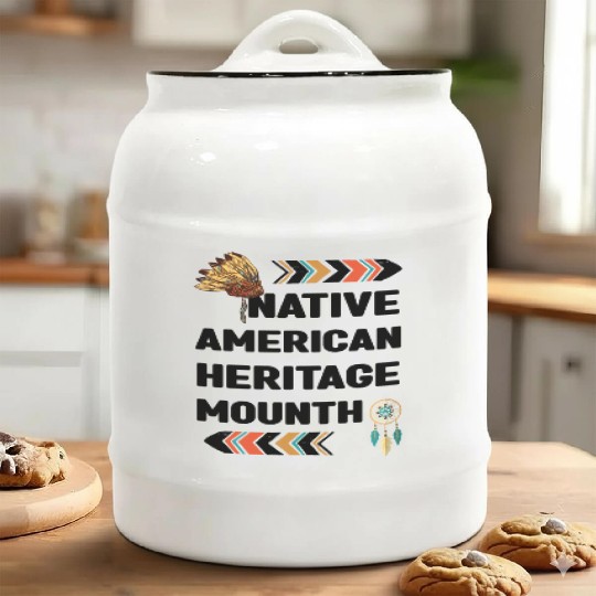 Native American Heritage Month Ceramic Cookie Jars