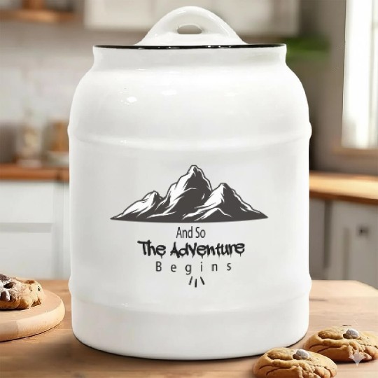 And So The Adventure Begins Ceramic Cookie Jars