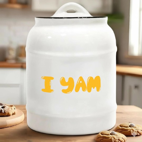 I yam my sweet potato matching couple thanksgiving Ceramic Cookie Jars