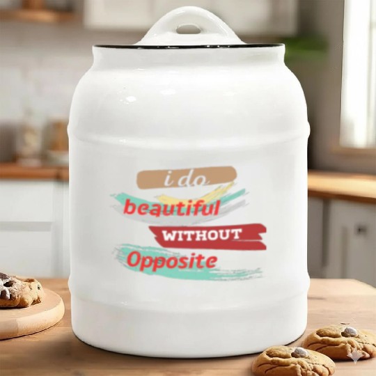 Do something beautiful for free Ceramic Cookie Jars